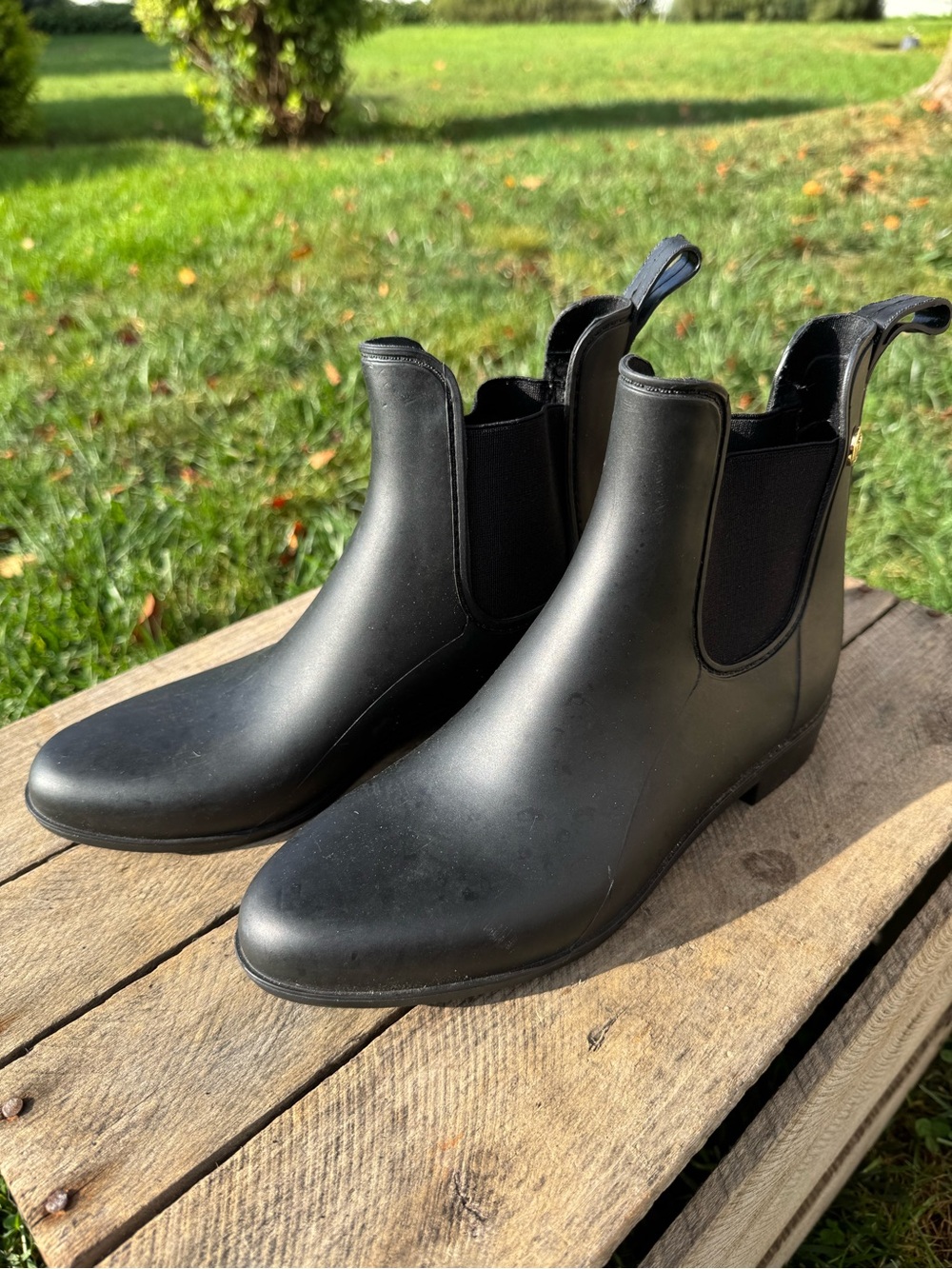 Michael Kors Black Chelsea Rain Boots for Men